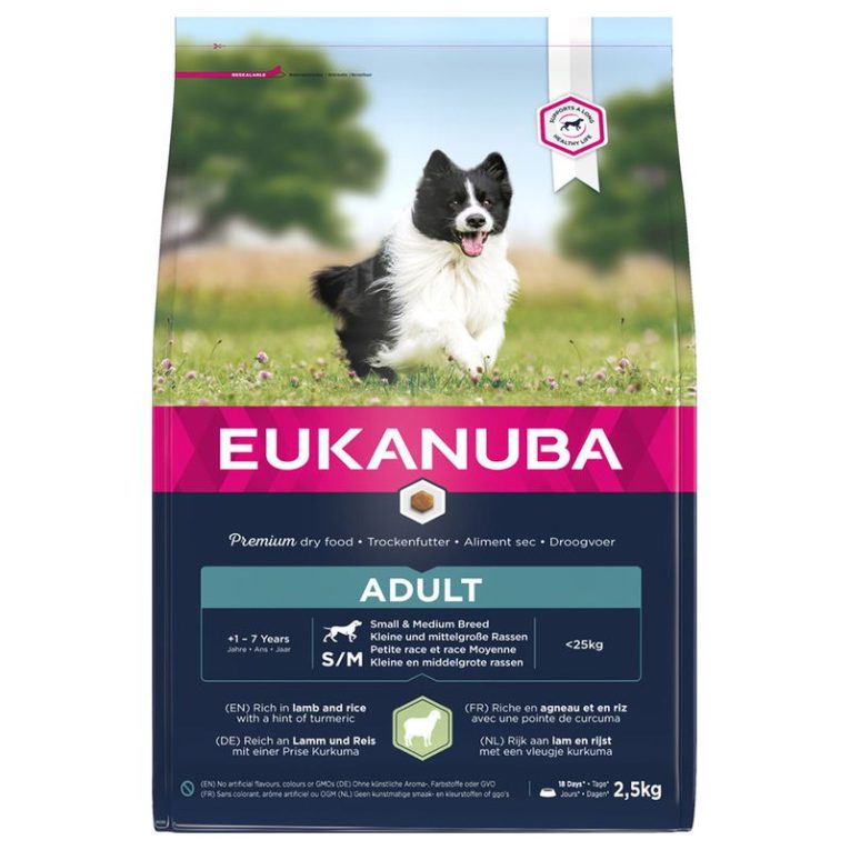 Eukanuba Adult Small & Medium Breed Lamb & Rice2