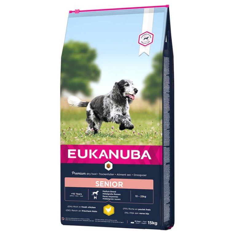 Eukanuba Caring Senior Medium Breed Chicken1