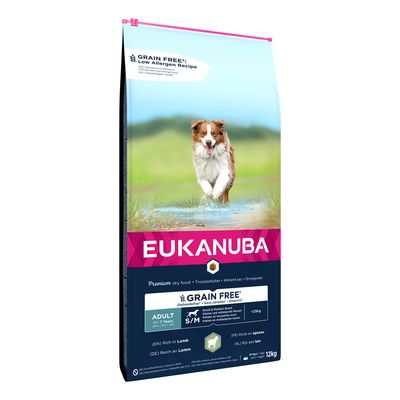 Eukanuba Grain Free Adult Small & Medium Breed Lamb