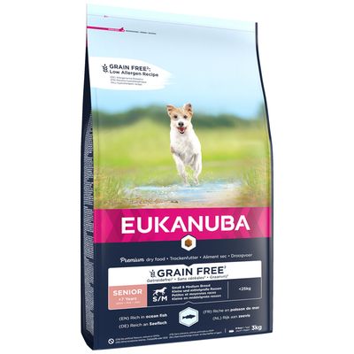 Eukanuba Senior Small & Medium Breed Grain Free Sea Fish