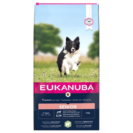 Eukanuba Senior Small & Medium Breed Lamb & Rice