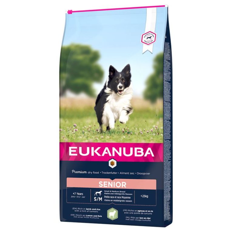 Eukanuba Senior Small & Medium Breed Lamb & Rice1