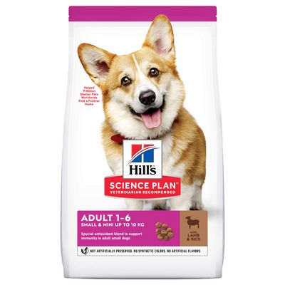 Hill's Science Plan Adult 1-6 Small & Mini Lamb & Rice