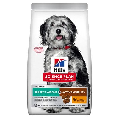 Hill's Science Plan Adult Perfect Weight & Active Mobility Medium with Chicken