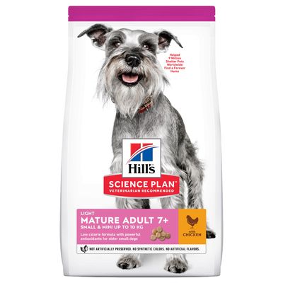Hill's Science Plan Mature Adult 7+ Small & Mini Light with Chicken